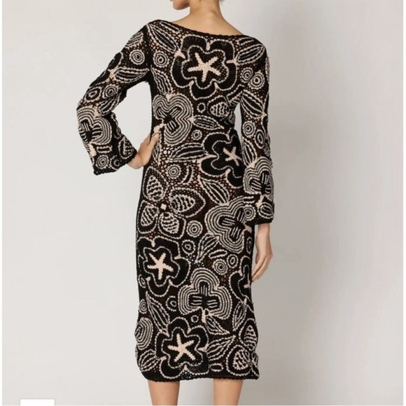 Cleobella Keilani Black Crochet Floral Hand
Knit Midi Chic Boho Cottage - Picture 2 of 4